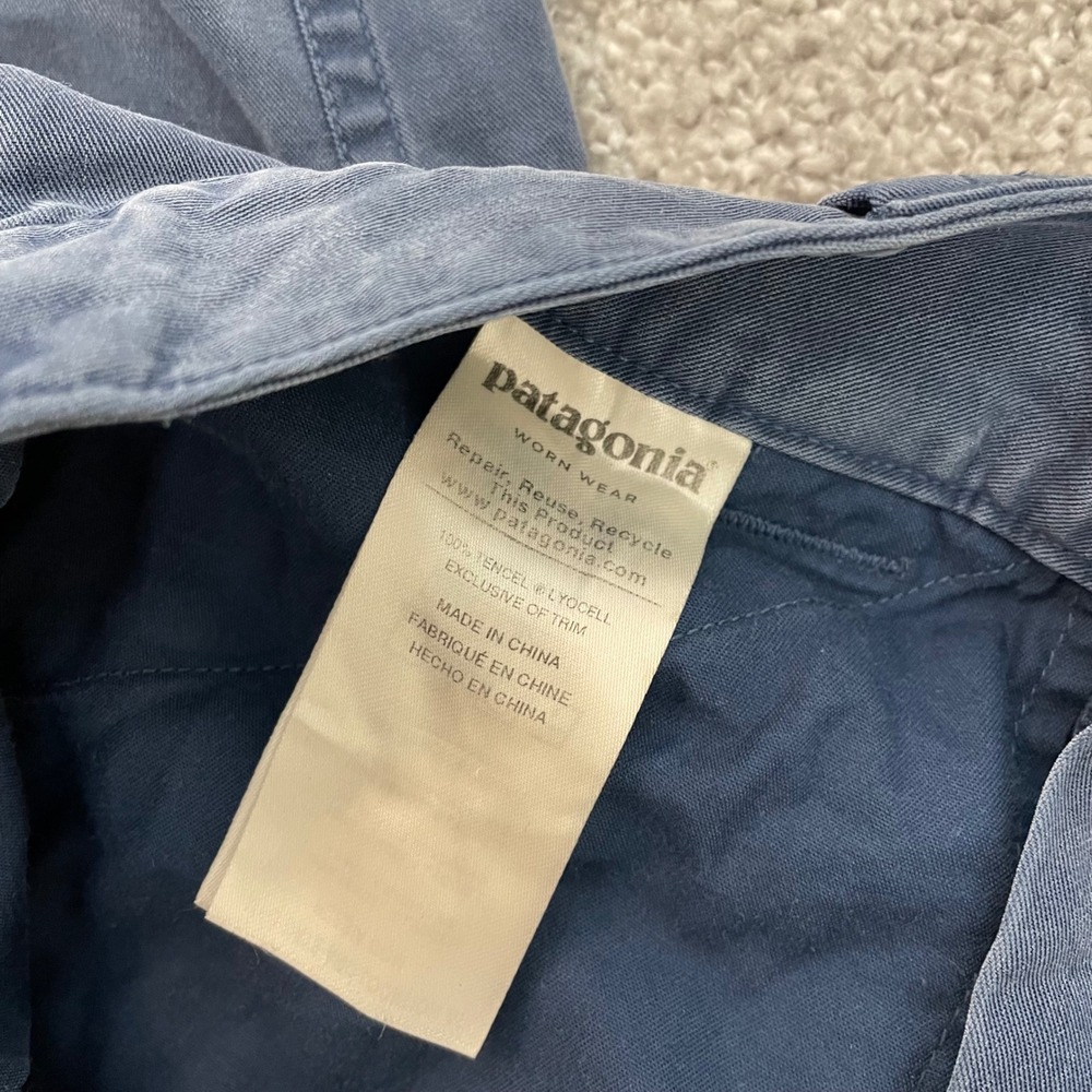 Patagonia Joggers Womens 2 Edge Win Tencel Twill Blue - Picture 6 of 12